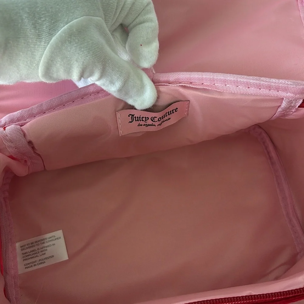 🔥❤️Juicy Couture red velour travel bag  set NWT